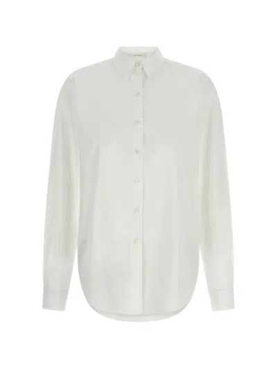 The Row Fiora Cotton Poplin Shirt In Multi