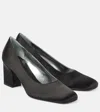 The Row Fiore Satin Faille Pumps In Black