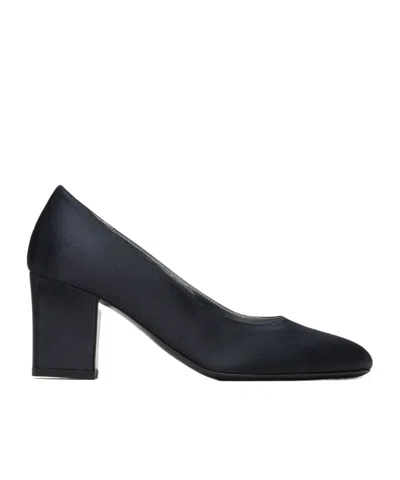 The Row Fiore Square Heels In Black
