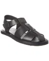 The Row Woman Sandals Black Size 11 Soft Leather In Black