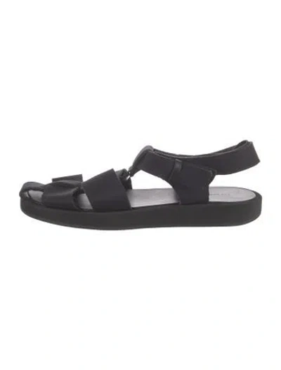 Pre-owned The Row Fisherman Neoprene Leather Sandals In Blue