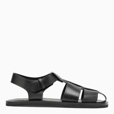 The Row Fisherman Sandal In Black