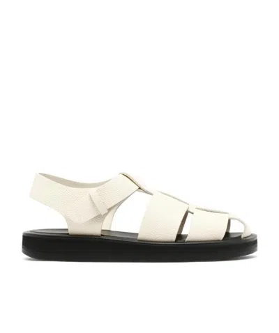 The Row Fisherman Strappy Sandals In Nude