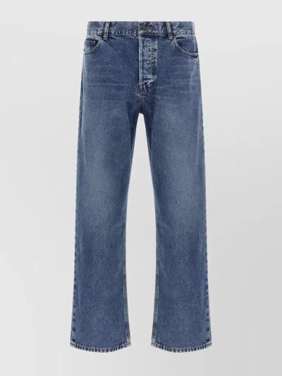 THE ROW FIVE-POCKET DENIM TROUSERS FEATURING BELT LOOPS