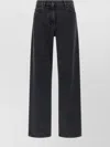 The Row Five-pocket Denim Trousers Featuring Belt Loops In Black