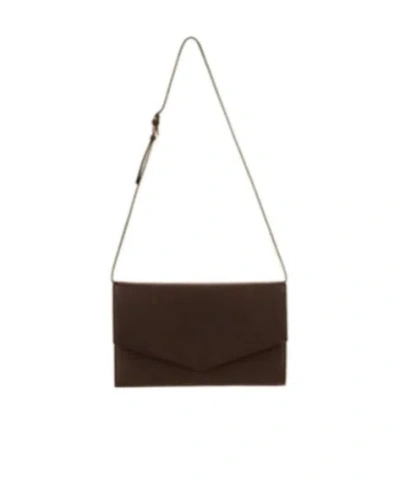 The Row Flap Shoulder Bag In Black