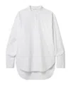 The Row Flared Hem Buttoned Shirt In White