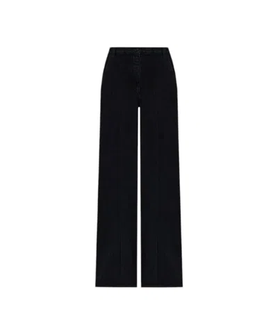 The Row Flared Jeans With Creases In Black