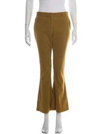 Pre-owned The Row Flared Pants In Yellow