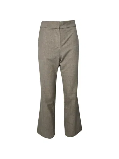 Pre-owned The Row Flared Trousers In Neutral