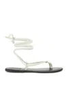 The Row Flat Knot Sandal Two In Mint