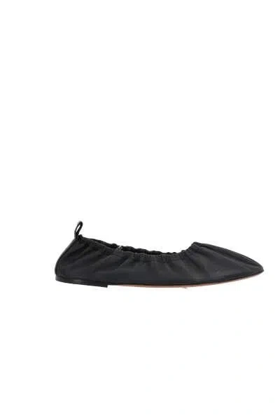 The Row Flat Shoes In Black