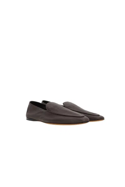 The Row Flat Shoes In Black