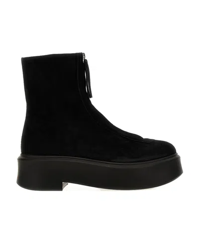 THE ROW THE ROW FRONT-ZIPPED ANKLE BOOTS