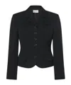 The Row Fletcher Single-breasted Wool Jacket In Black