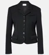 The Row Fletcher Single-breasted Wool Jacket In Black