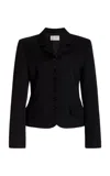 The Row Fletcher Single-breasted Wool Jacket In Black