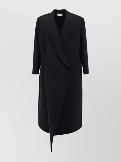 The Row Floor-length Double-breasted Coat With Back Slit In Black