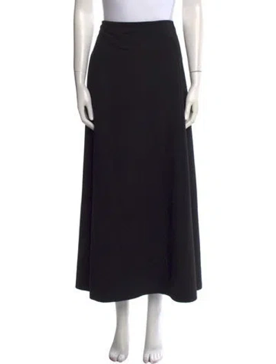 Pre-owned The Row Flores Midi Length Skirt In Black