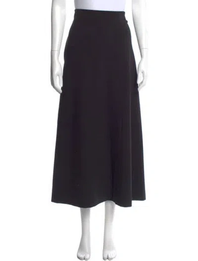 Pre-owned The Row Flores Midi Length Skirt Midi Length Skirt In Black
