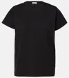 The Row Essentials Chiara Cotton-jersey T-shirt In Black