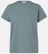 The Row Florie Cotton Jersey T-shirt In Grey