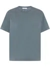 The Row Florie T-shirt With Tapo Center Detail In Gray