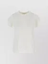 The Row Florie Crew Neck T-shirt With Short Sleeves In White
