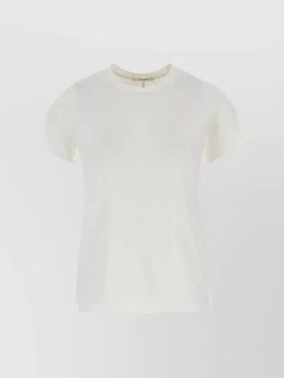 The Row Florie Crew Neck T-shirt With Short Sleeves In White