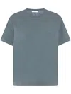 The Row Florie Cotton Jersey T-shirt In 灰色