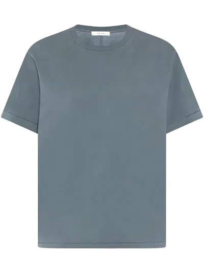The Row Florie Cotton Jersey T-shirt In Grey