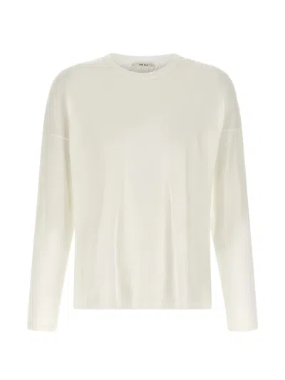 The Row Floris Cotton Sweater In White