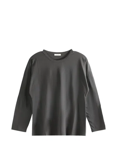 The Row Floris Long-sleeve T-shirt In Gray