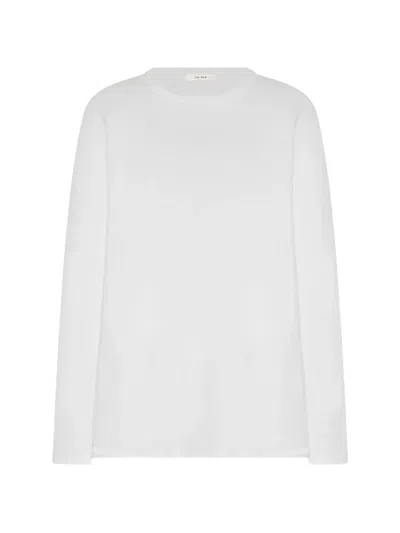 The Row Floris Top White In Animal Print