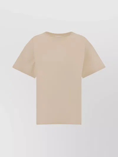 The Row Flowing Lightweight Crew Neck T-shirt In Grey