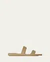 The Row Foam Rubber Dual-band Slide Sandals In Neutral