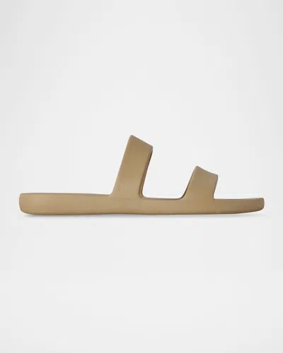 THE ROW FOAM RUBBER DUAL-BAND SLIDE SANDALS