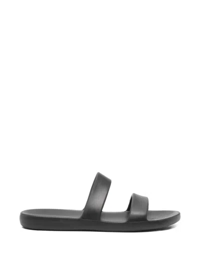 Pre-owned The Row Foam Slides In Black