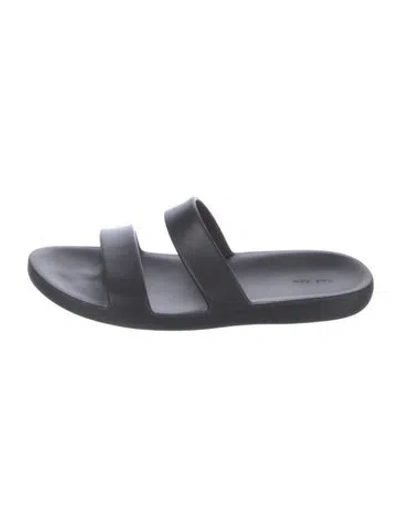 Pre-owned The Row Foam Slides In Black