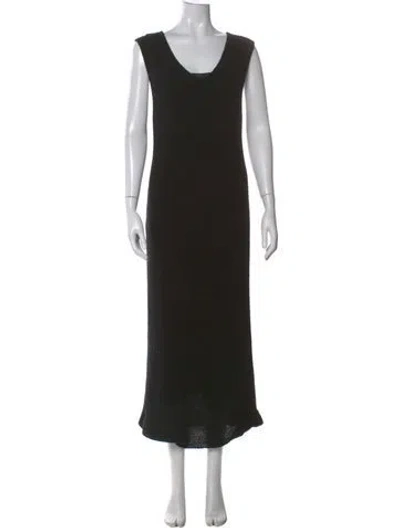 Pre-owned The Row Folosa Long Dress In Black