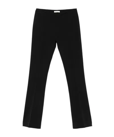 The Row Form-fitting Casual Trousers In Black