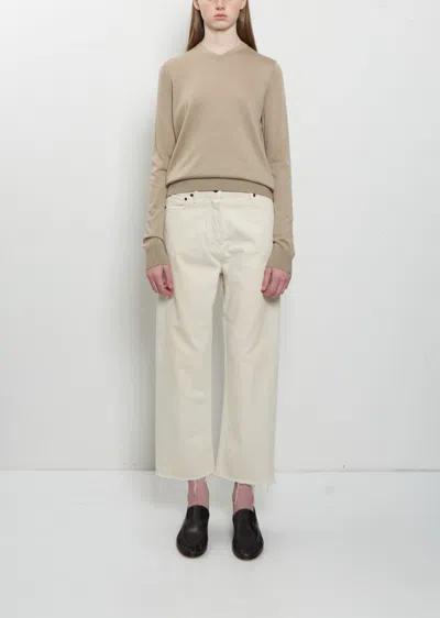 The Row Fortino Cotton Jean In Sand
