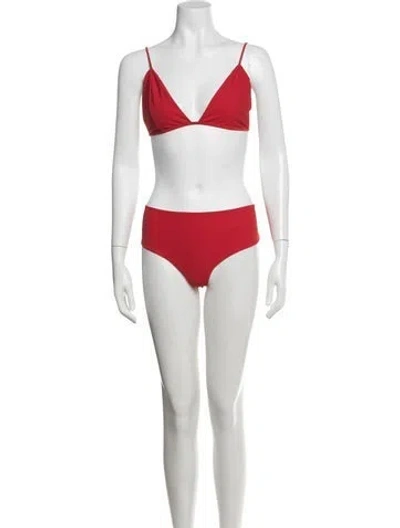 Pre-owned The Row Fotini Bikini In Red