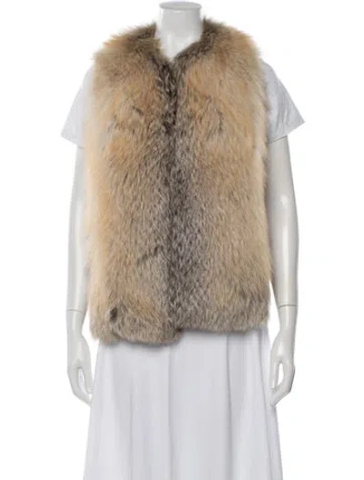 Pre-owned The Row Fox Vest In Neutrals
