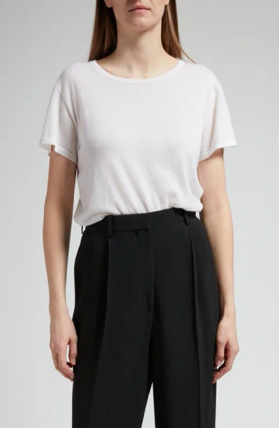 The Row Foz Cashmere T-shirt In Ivory