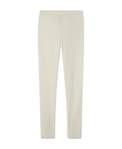The Row Fraidy Stretch Jersey Leggings In White