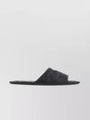 The Row Frances Slipper Open Toe Flats In Black
