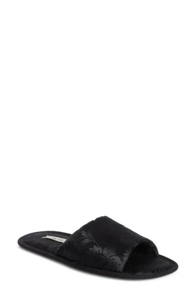 The Row Frances Slipper Open Toe Flats In Black