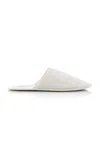 The Row Frances Slippers In White