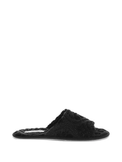 The Row Woman Sandals Black Size 11 Textile Fibers